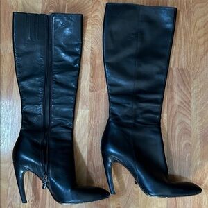 Via Spiga Dark Brown tall Leather Dress Boots